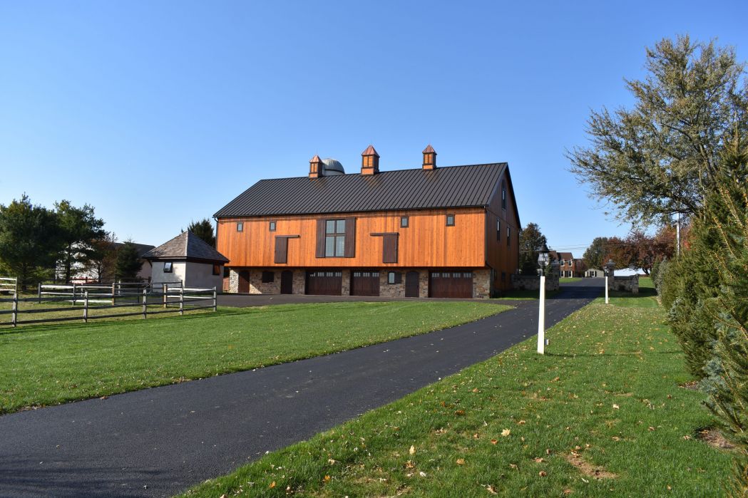 Modern equestrian facility with barns and riding arenas showcasing top horse-friendly city infrastructure