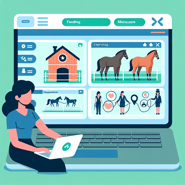 horse farm manager using software
