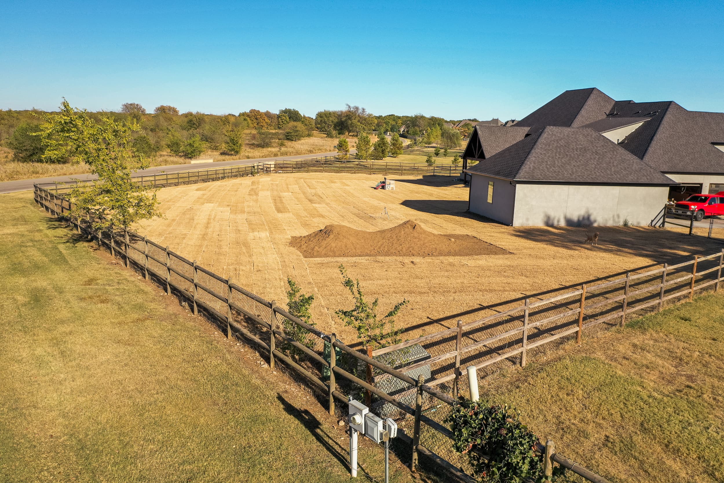 outdoor horse arena landscaping