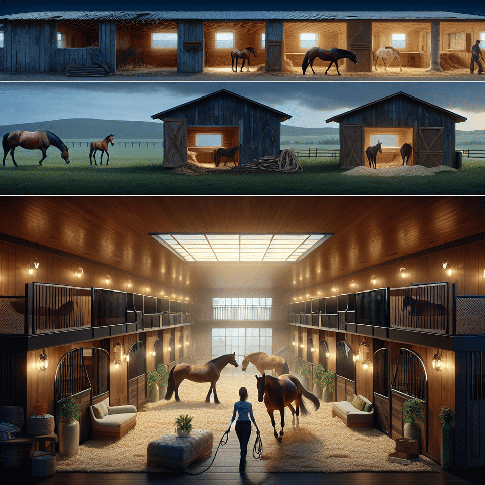 Rustic to Regal: Transforming a Basic Barn into a Luxury Horse Boarding Facility