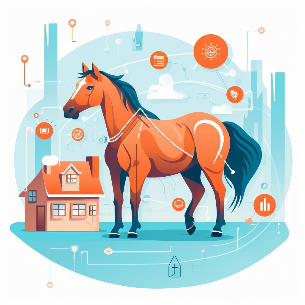 A horse property listing on an online platform