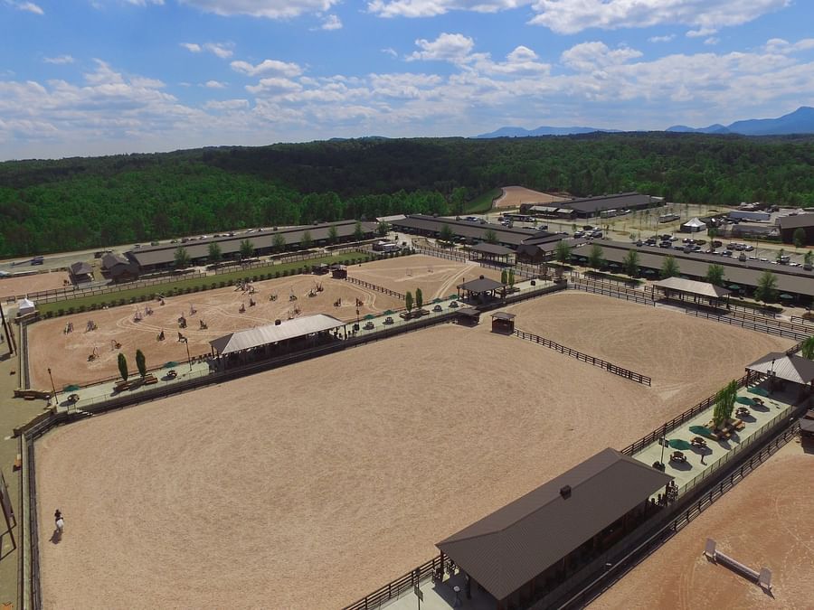 Aerial view of Tryon International Equestrian Center